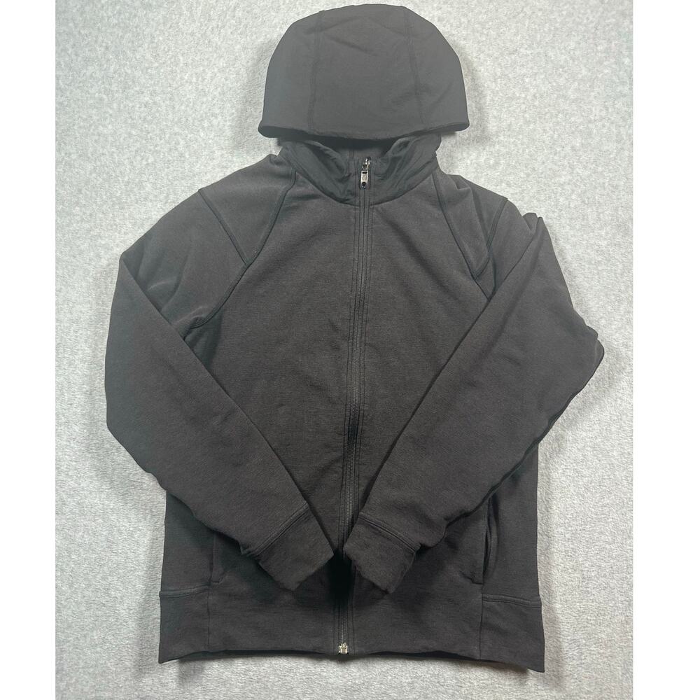 Lululemon Full-Zip Hoodie Women's S/M Black Fleece Raglan Long Sleeves